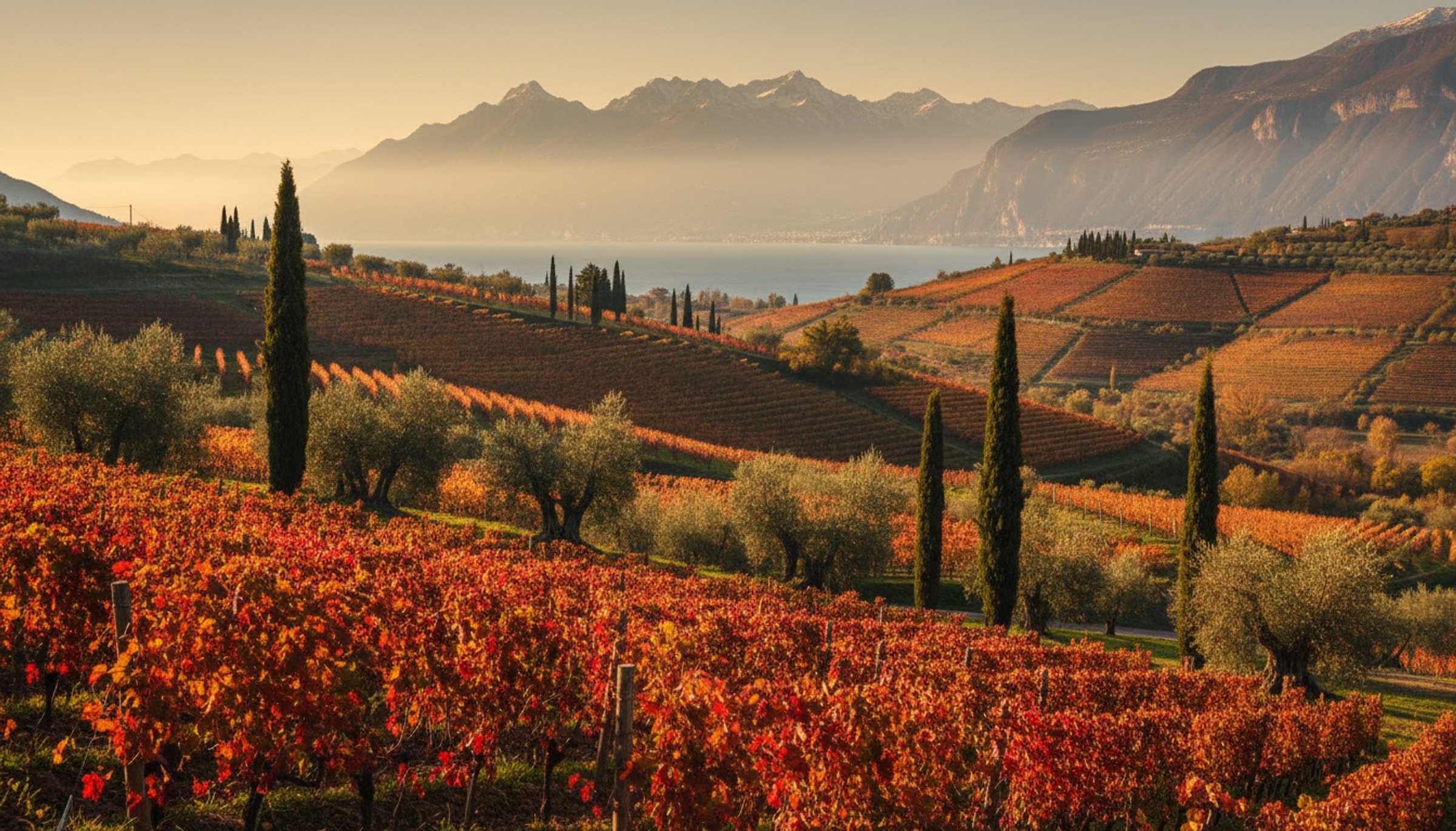 Weinberg in Lombardei (Gardasee), Heimat von MALANOIRE