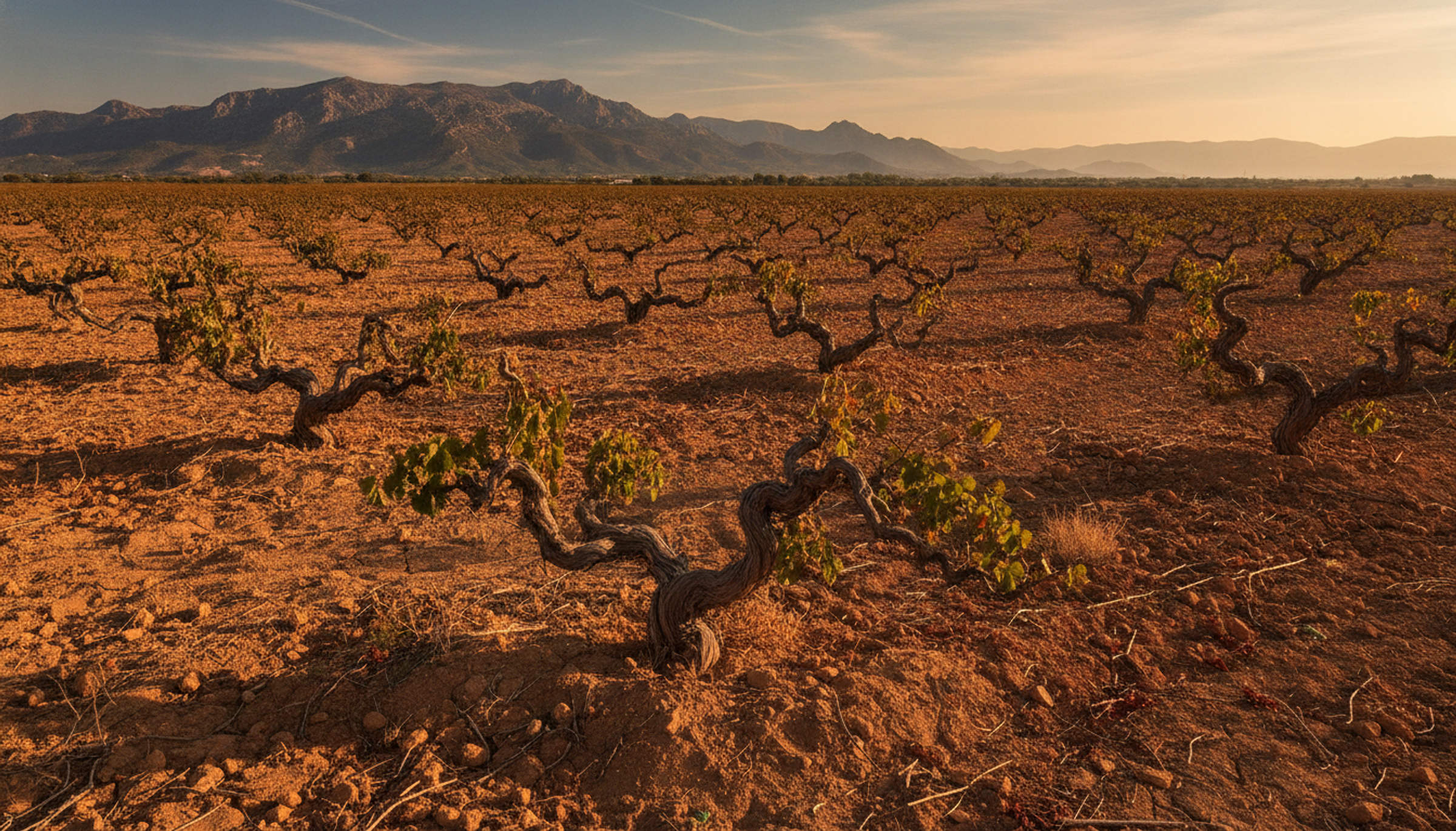 Weinberg in Jumilla (DOP), Heimat von Carmine Monastrell