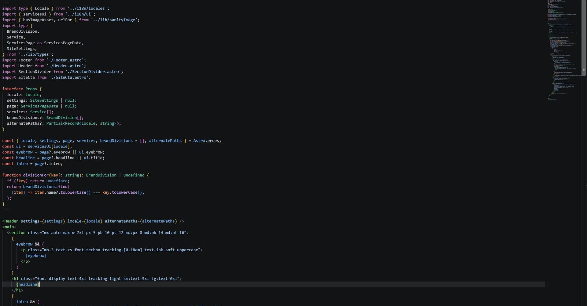 Website code