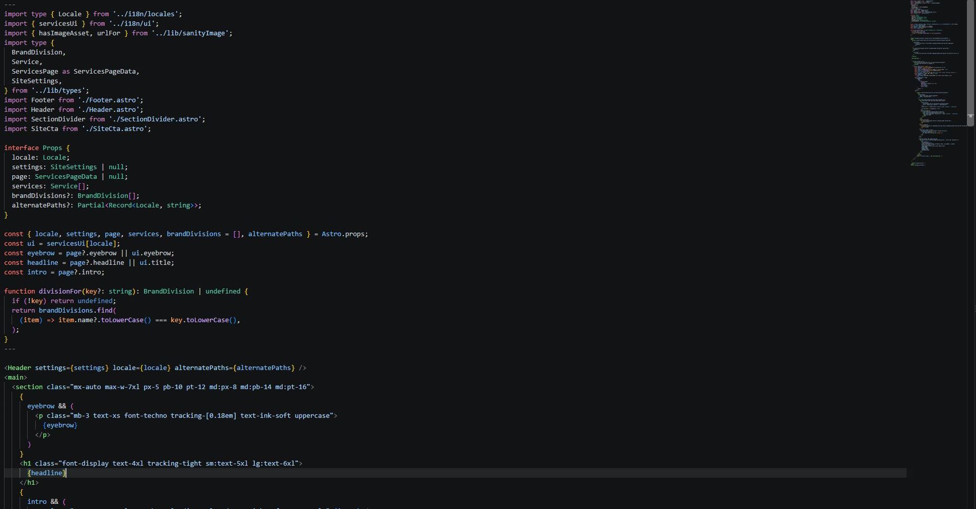 Website code