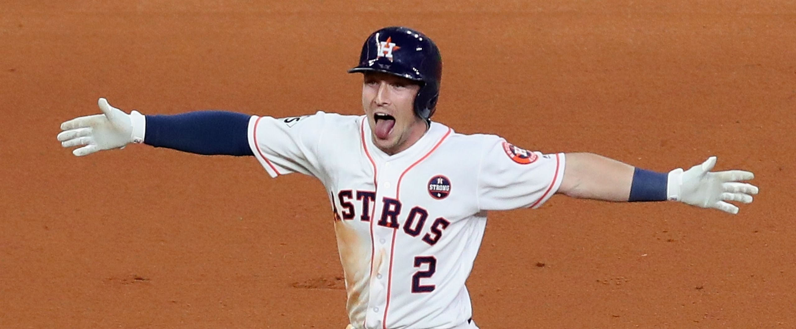 Houston Astros #2 Alex Bregman Orange New 2017 World Series