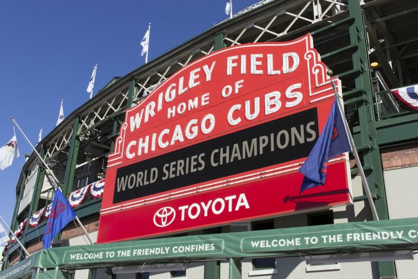 Chicago Cubs World Series Champions Wrigley Field Marquee 