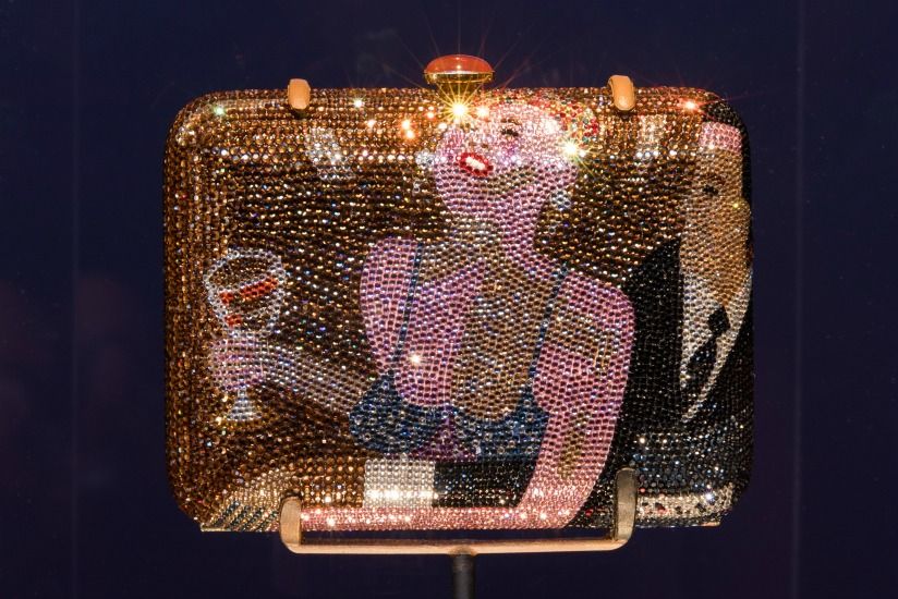 Kim Kardashian Carries Crystal-Covered Purse Inspired by Fast Food