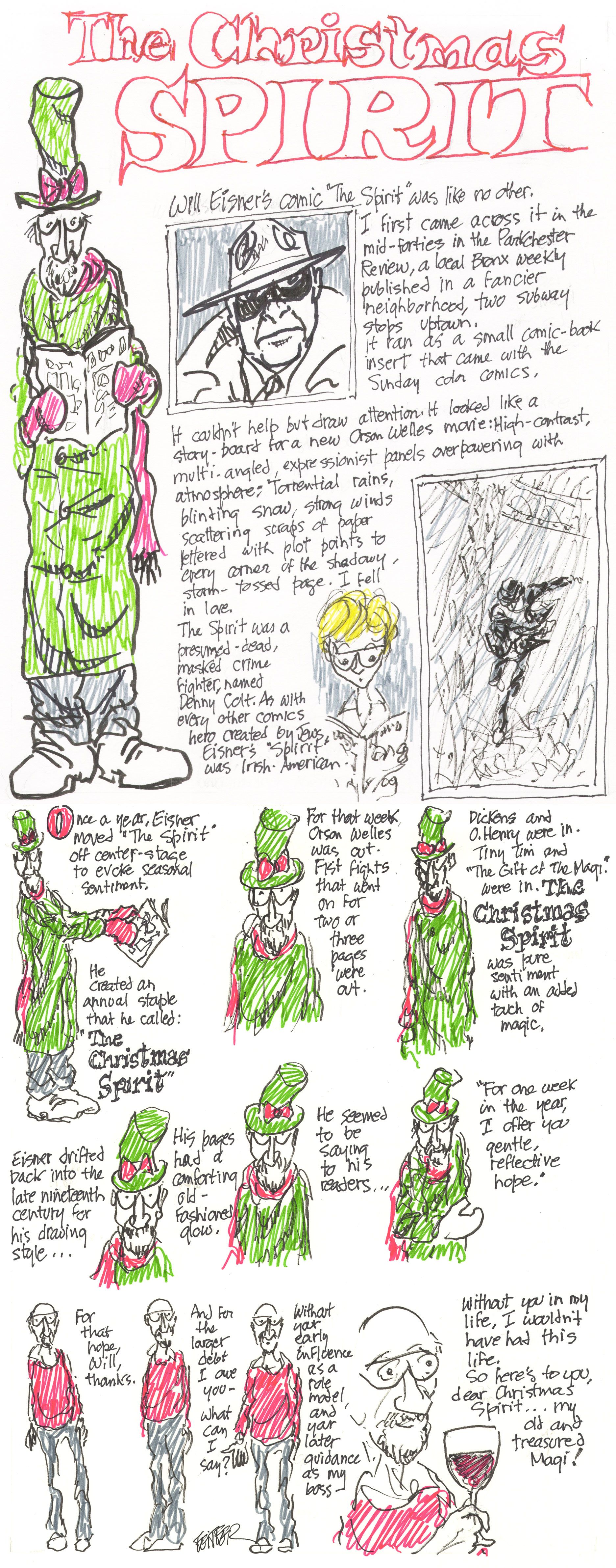 Jules Feiffer's American Follies: Will Eisner's Christmas - Tablet Magazine