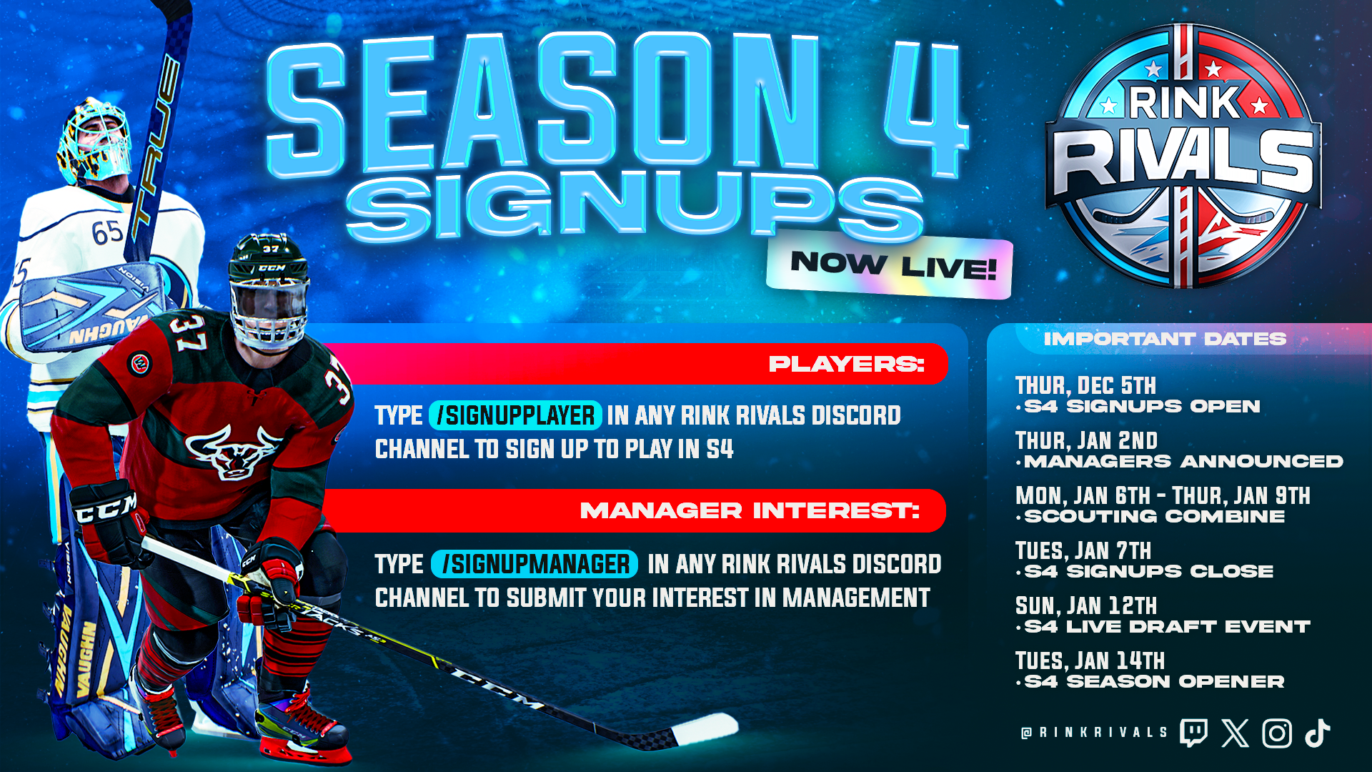 S4 Signups are now open