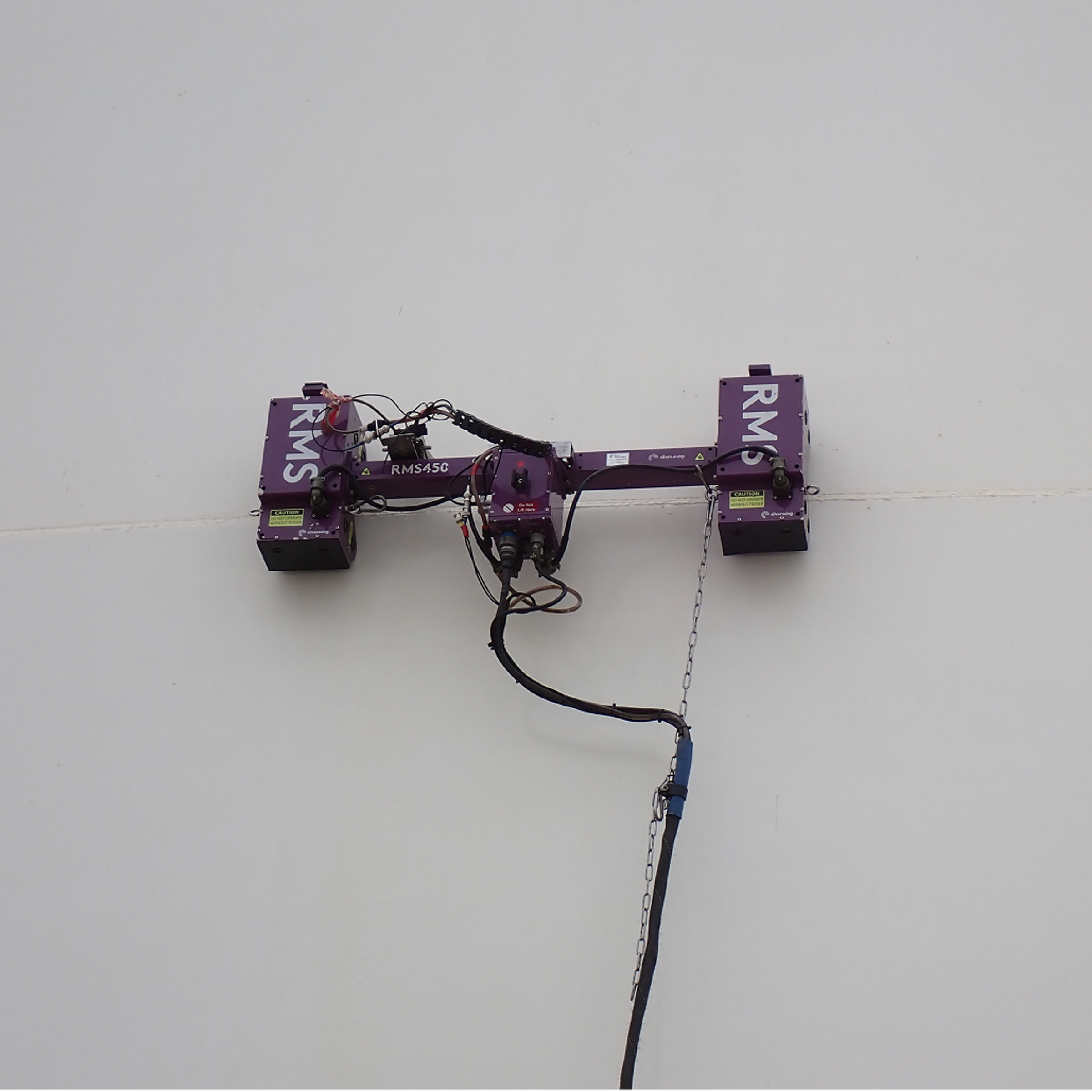 Rapid Motion Scanner ultrasonic crawler mapping corrosion on a tank wall