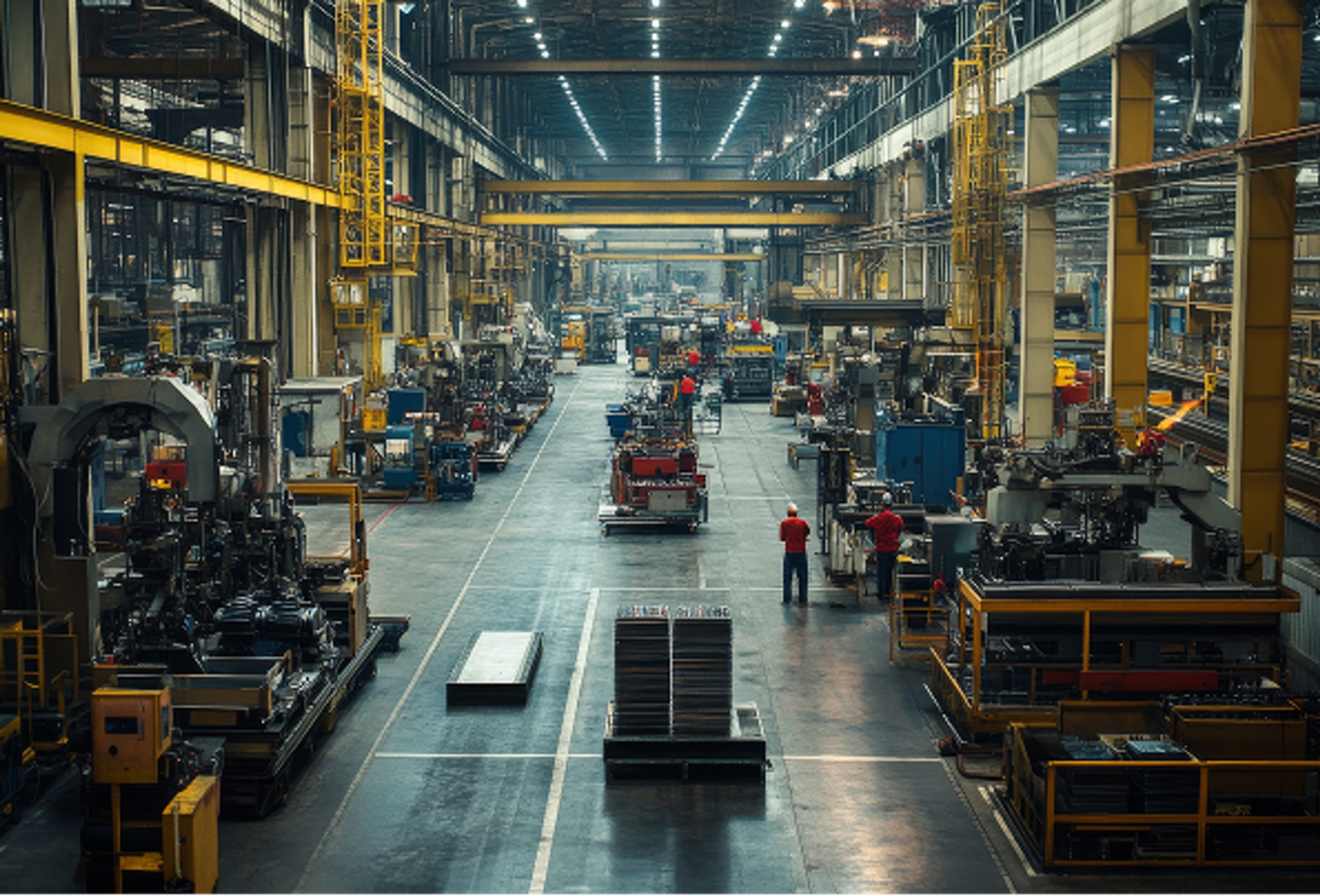 Industrial manufacturing facility interior