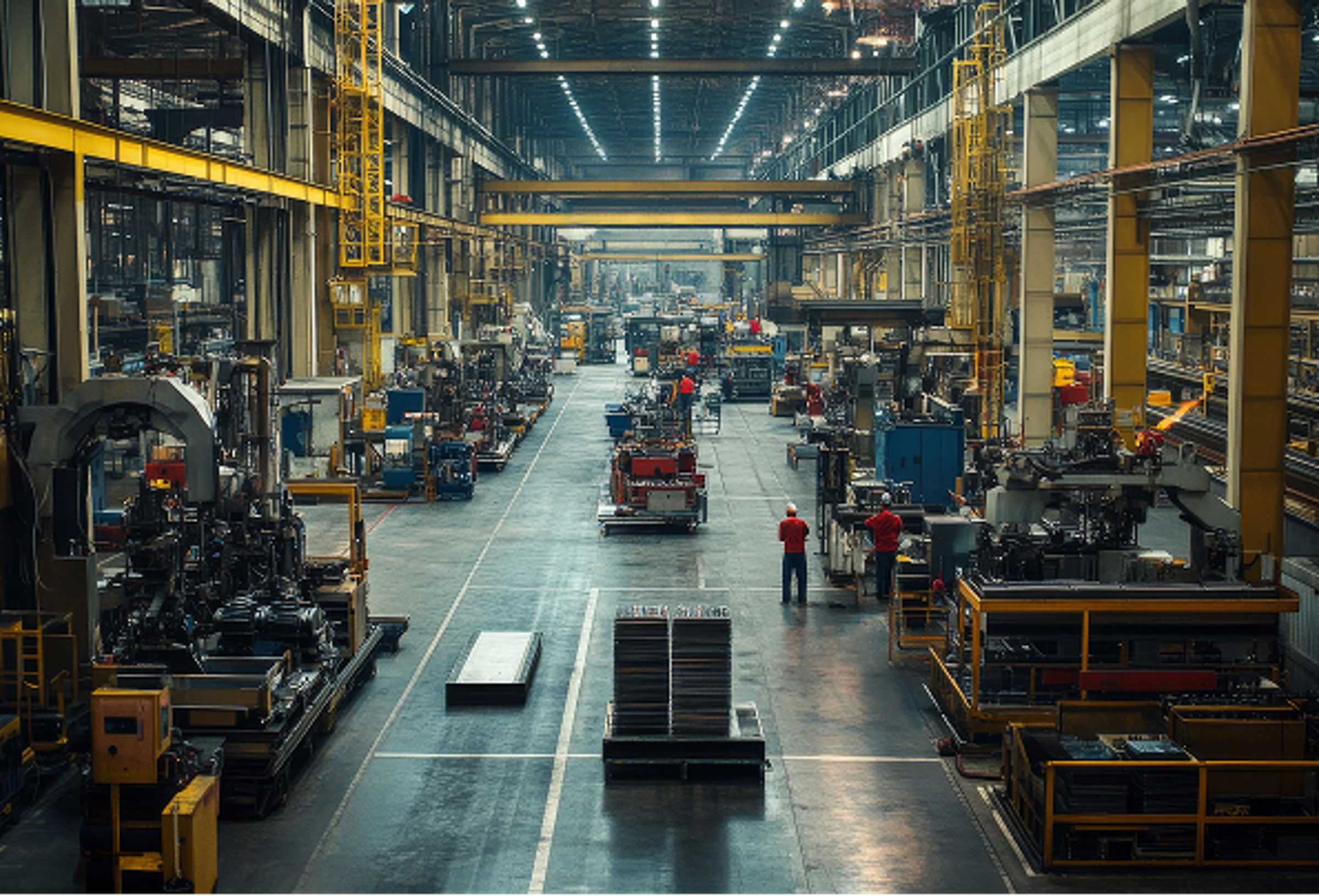 Industrial manufacturing facility interior