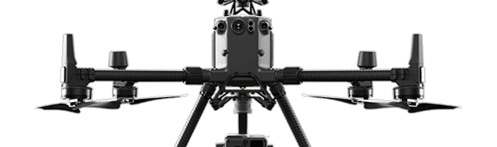 Industrial inspection drone with mounted cameras and sensors