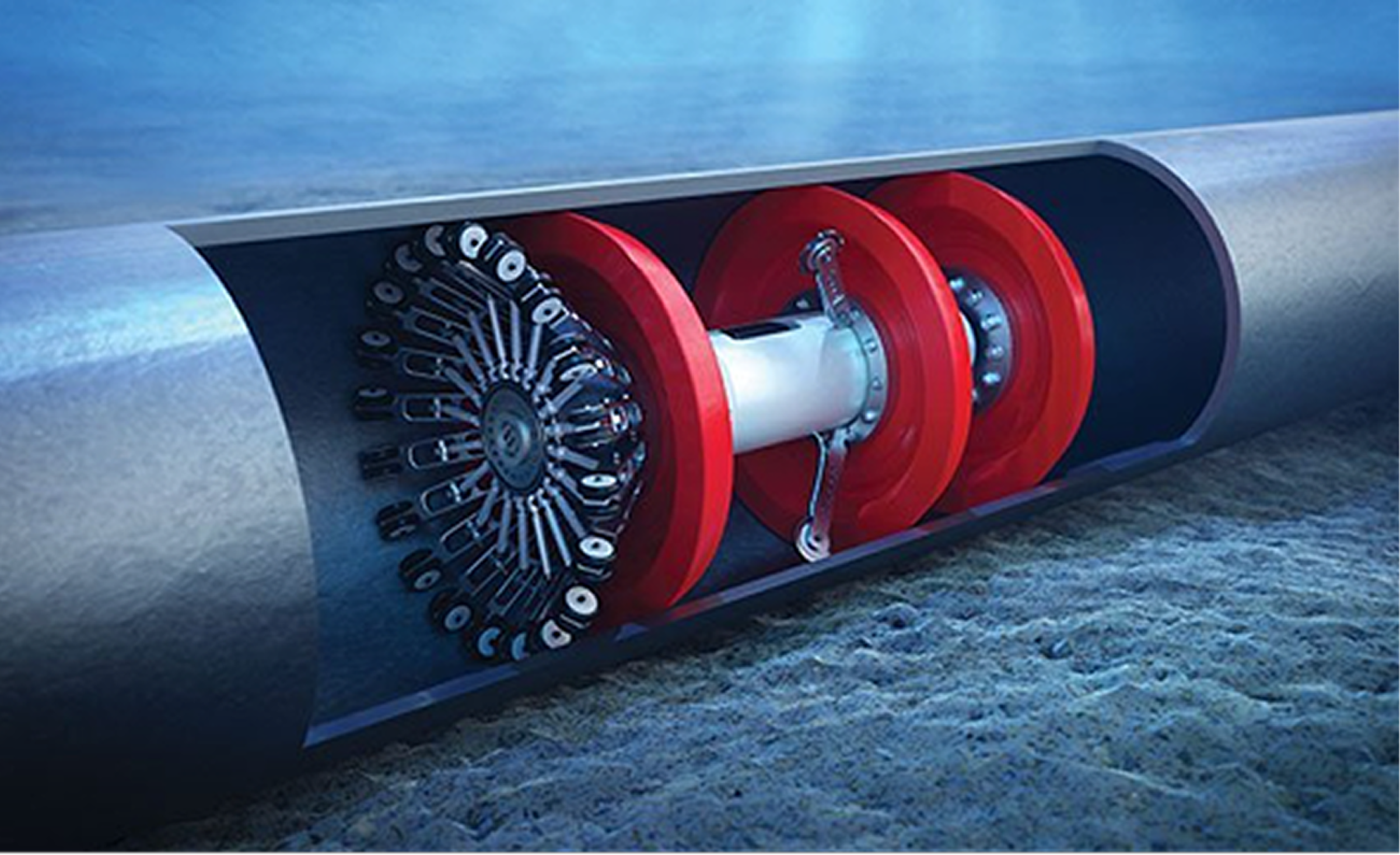 In-line inspection pigging tool inside a pipeline