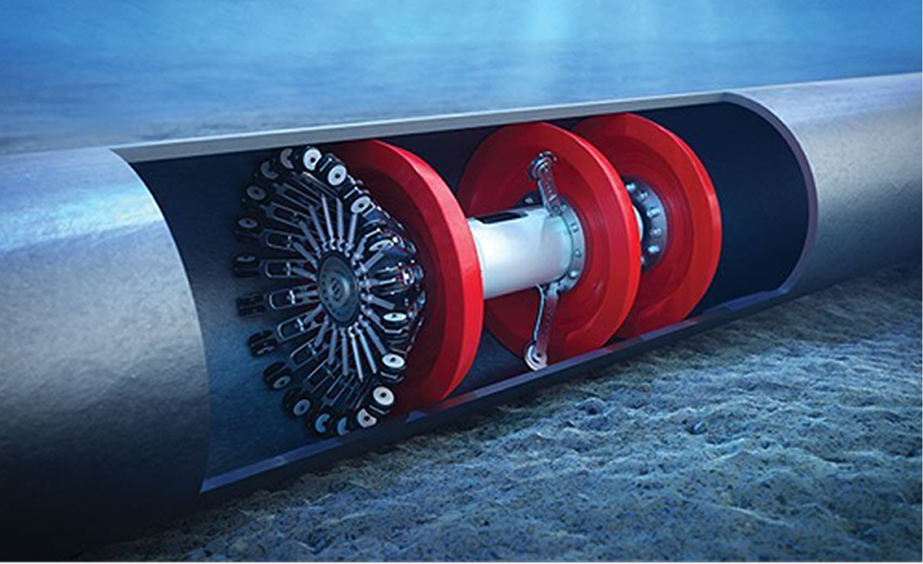 In-line inspection pigging tool inside a pipeline