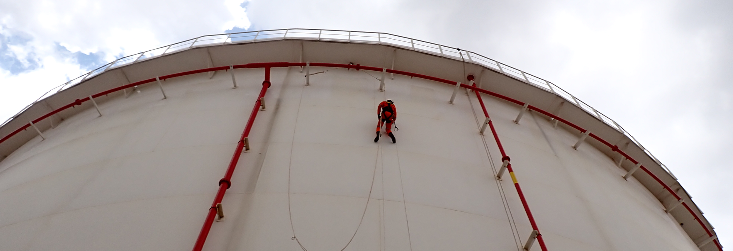 Non-intrusive inspection of above-ground storage tanks