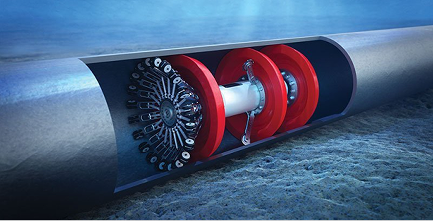 In-line inspection pigging tool inside a pipeline