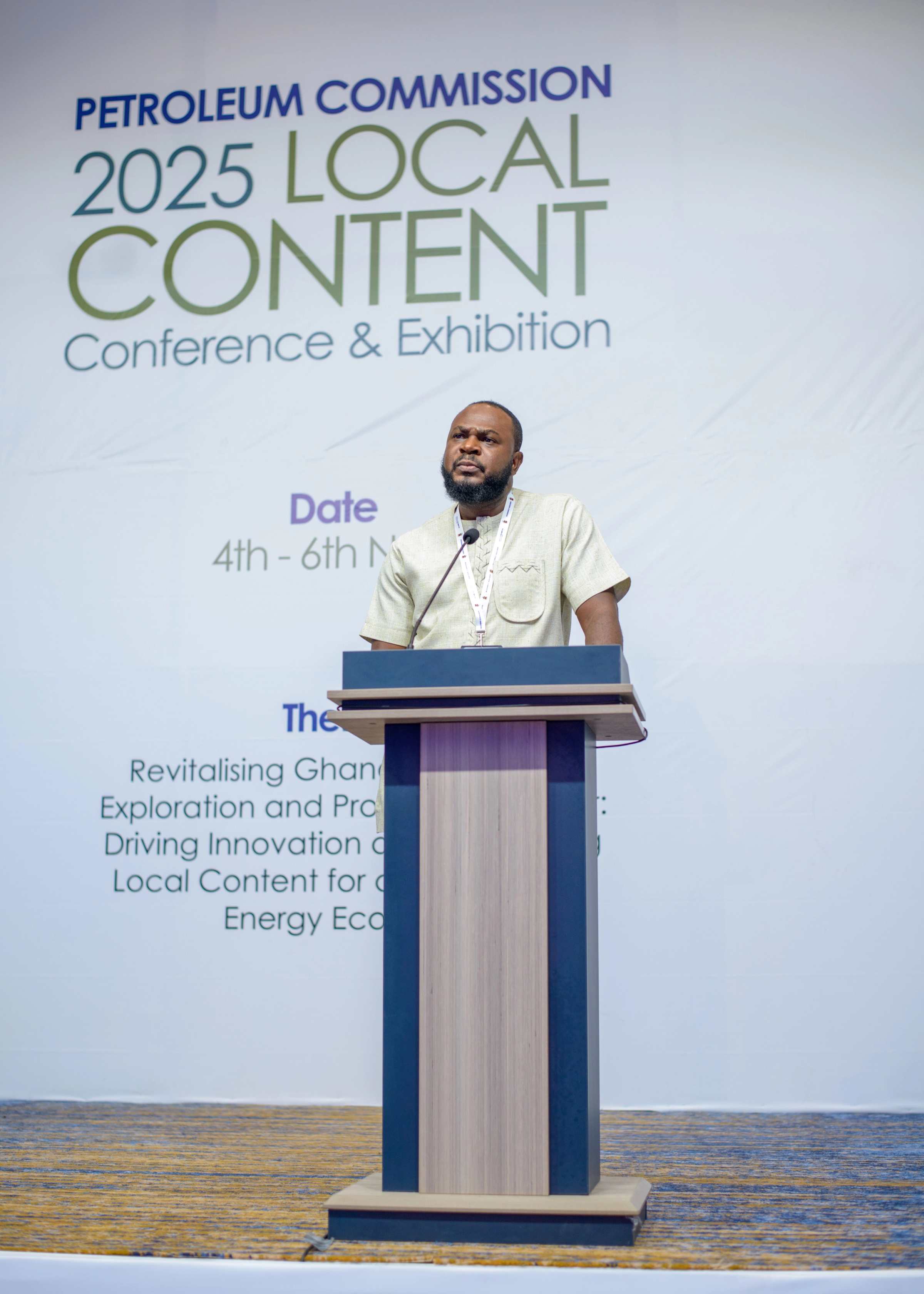 Speaker addressing the Petroleum Commission LCCE 2025 conference