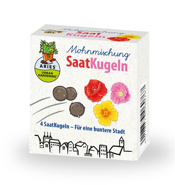 Saatkugeln Mohnmischung  Samenbomben - Altes & historisches Saatgut