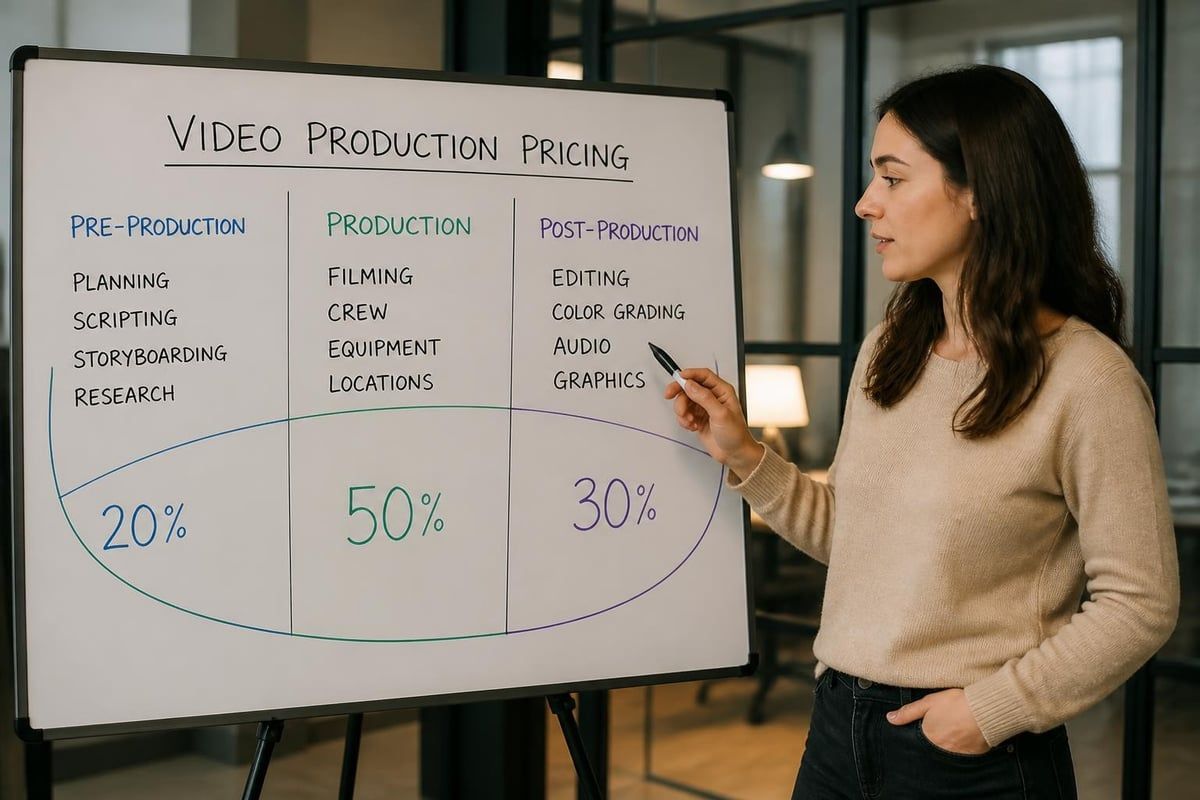 Video production pricing breakdown