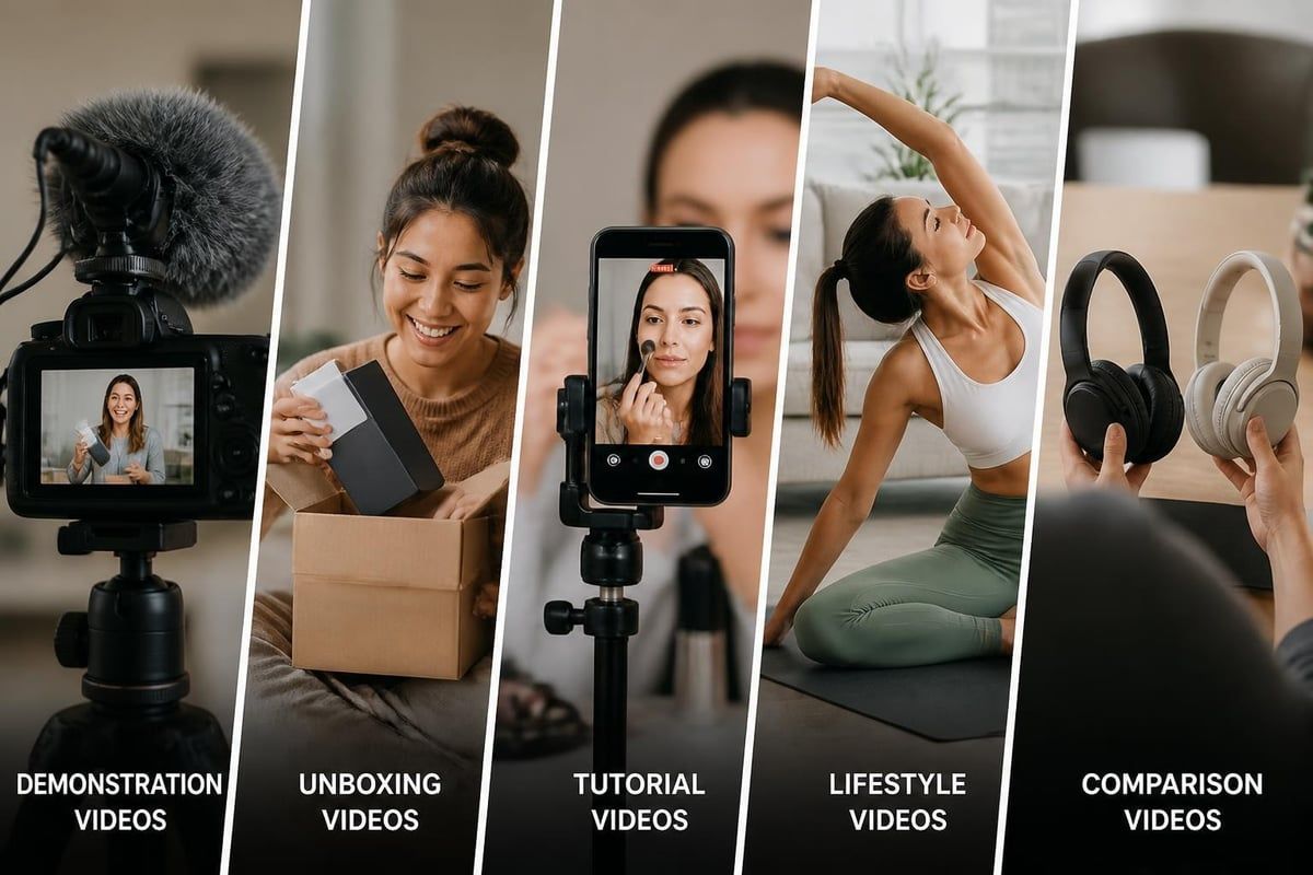 Product video types and applications