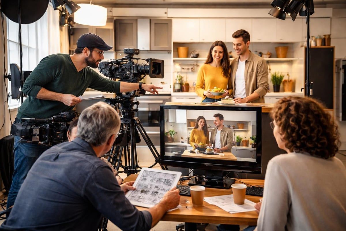 Commercial filming coordination