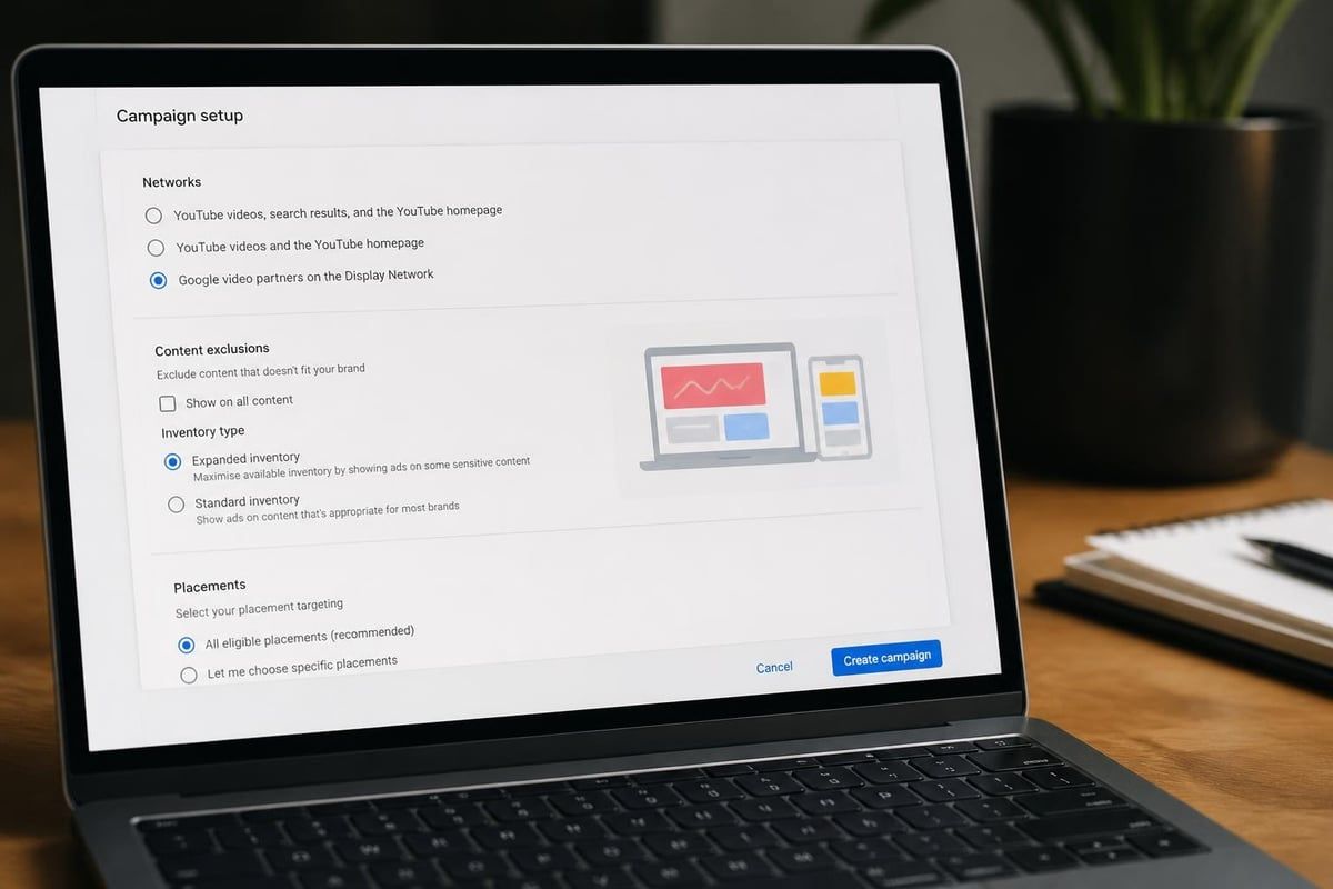 Google Video Partners campaign controls