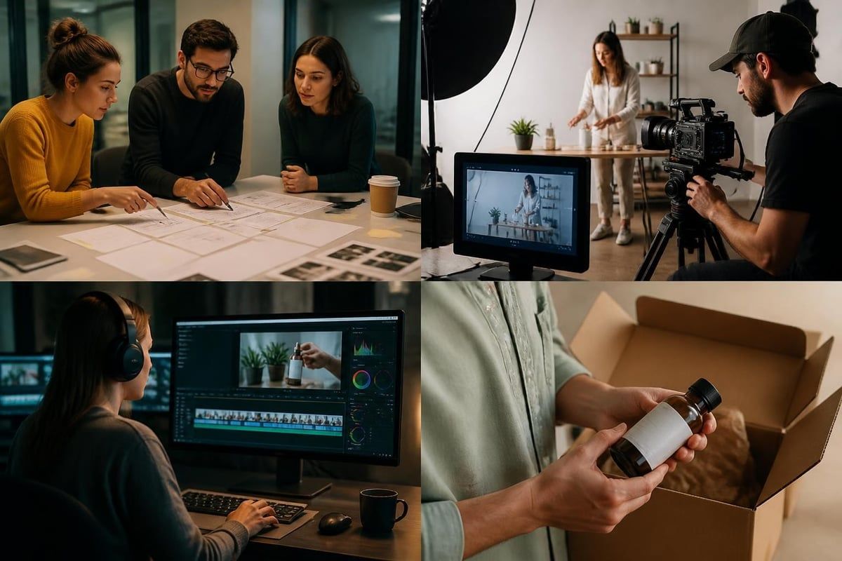 Production workflow stages