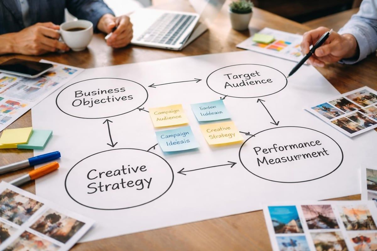 Strategic planning process for advertising clips