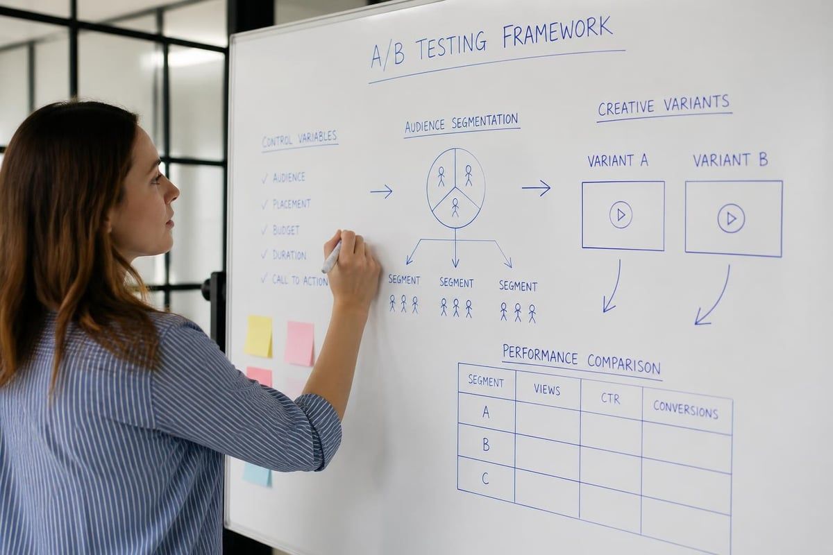 Video advertising testing methodology