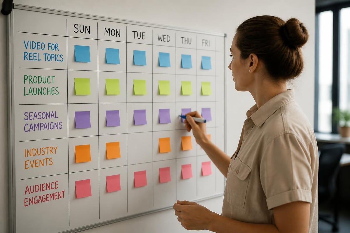 Content calendar planning