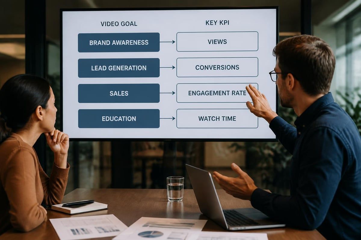Marketing video objectives framework