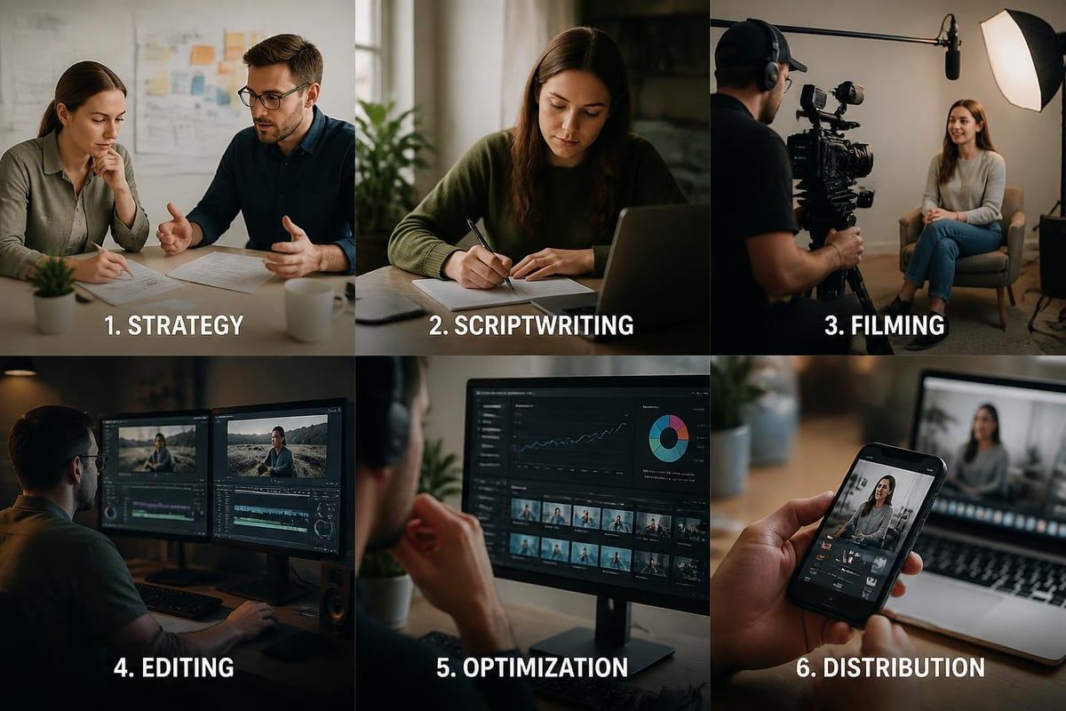 Recruitment video production workflow