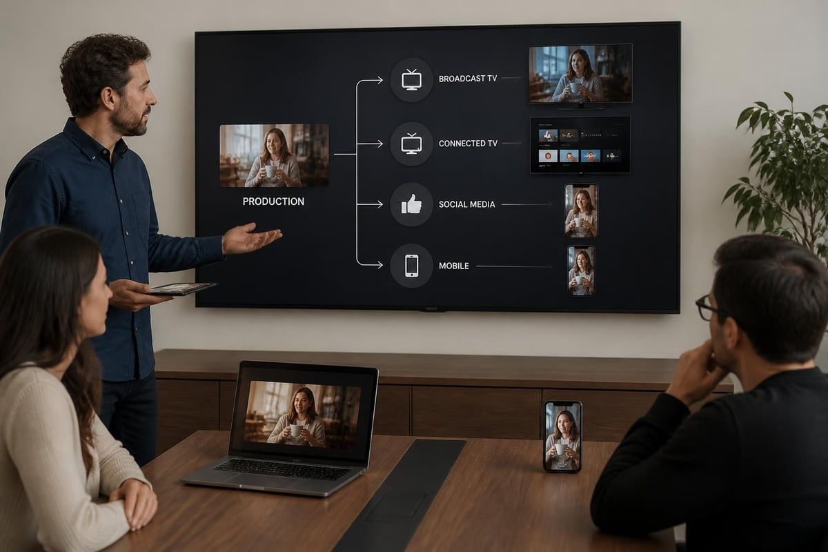 Multi-platform advertising distribution