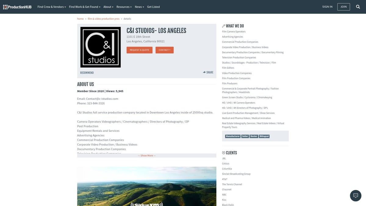 8 Leading Commercial Production Companies to Watch in 2026 - C&I Studios