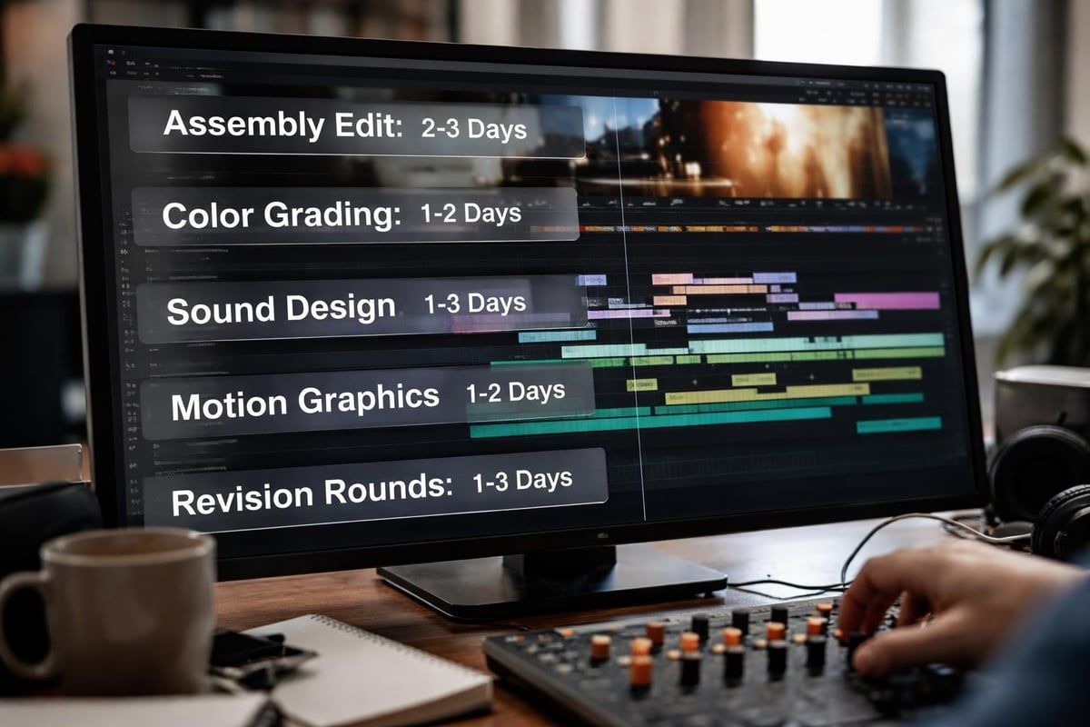 Post-production workflow stages