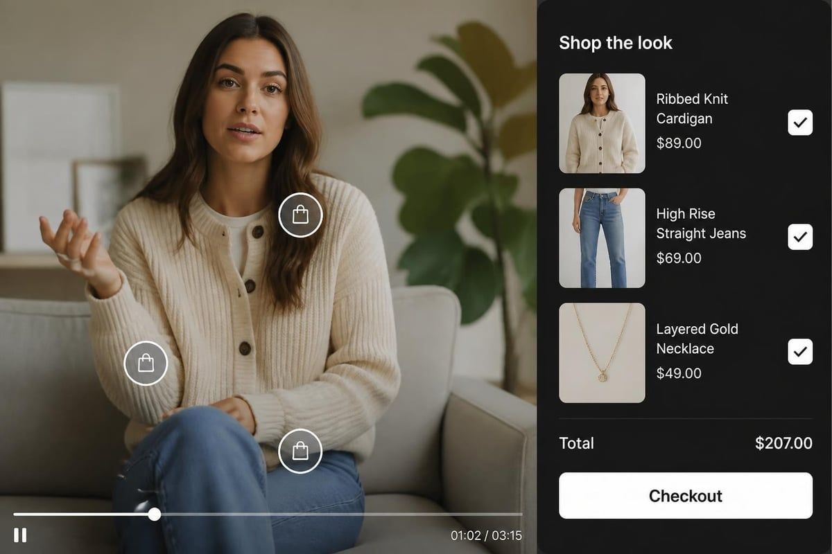 Interactive product video elements