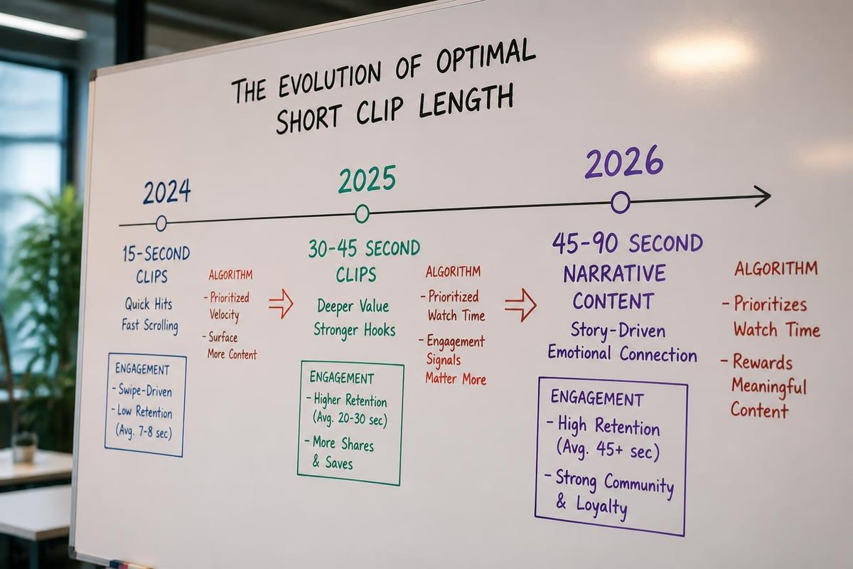Short clip content evolution