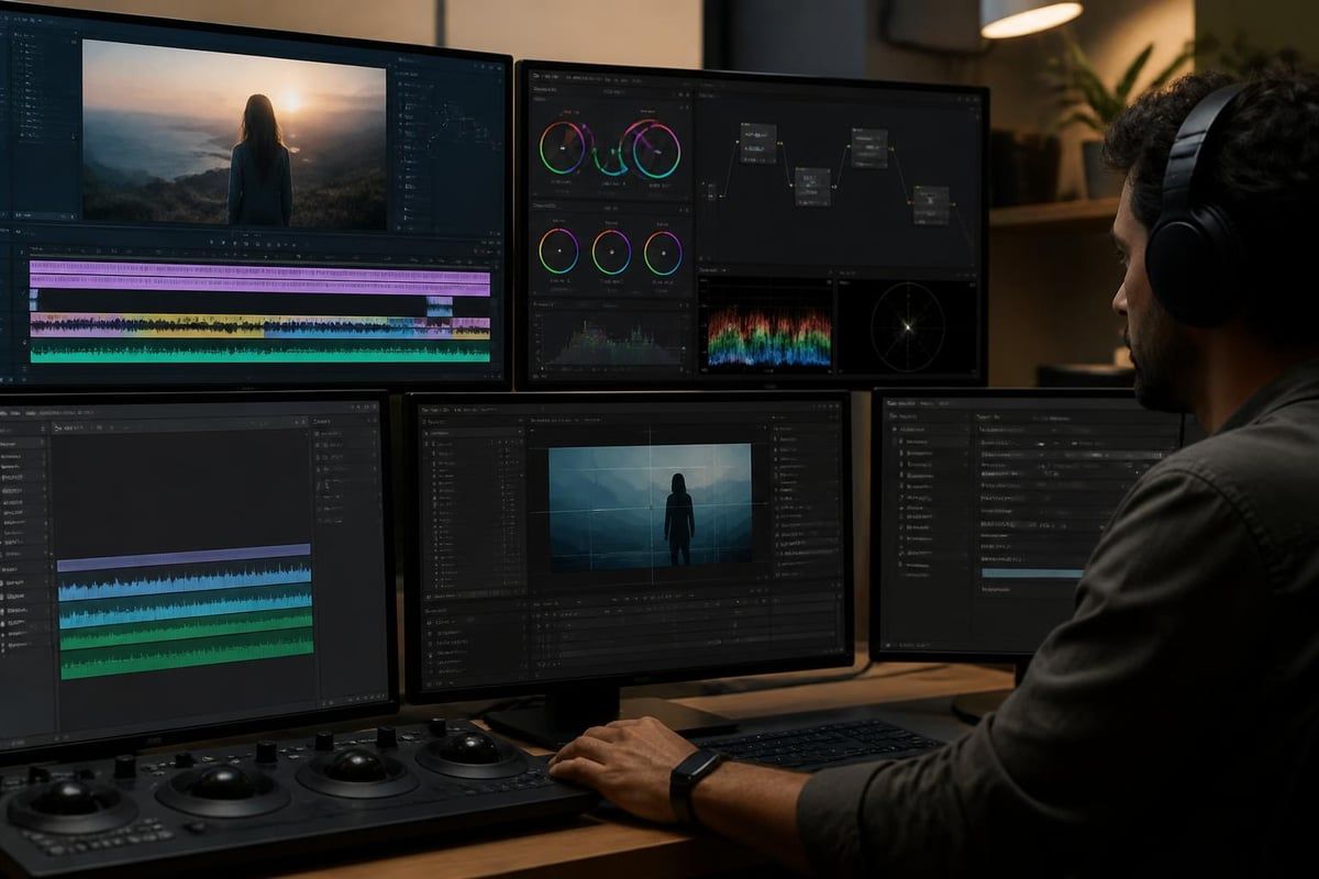 Post-production workflow stages