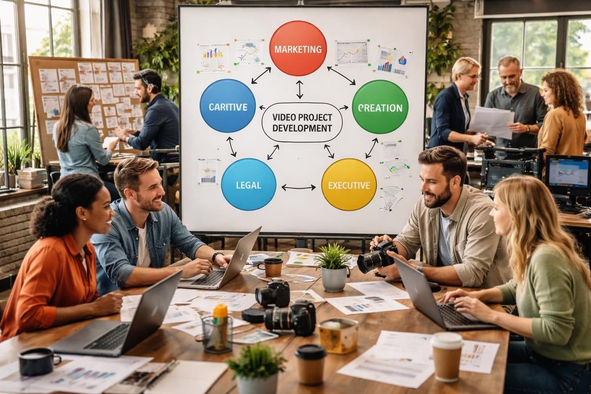 Cross-functional video project team structure