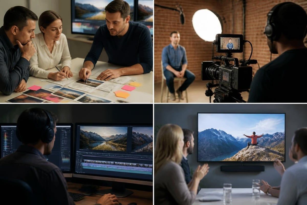 Video production workflow stages
