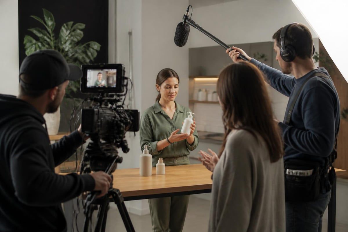 Commercial video production workflow