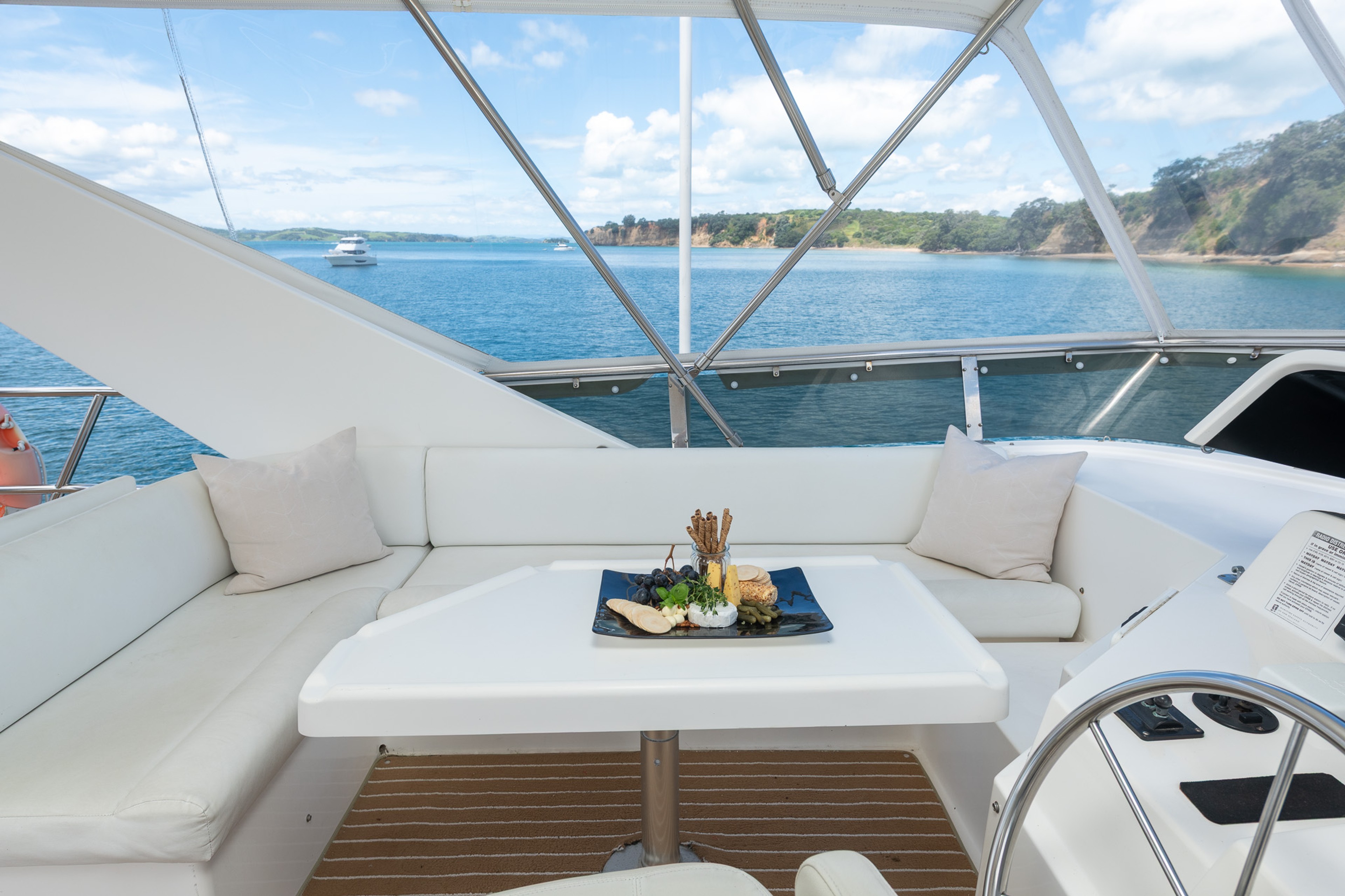 Boat upper outer lounge