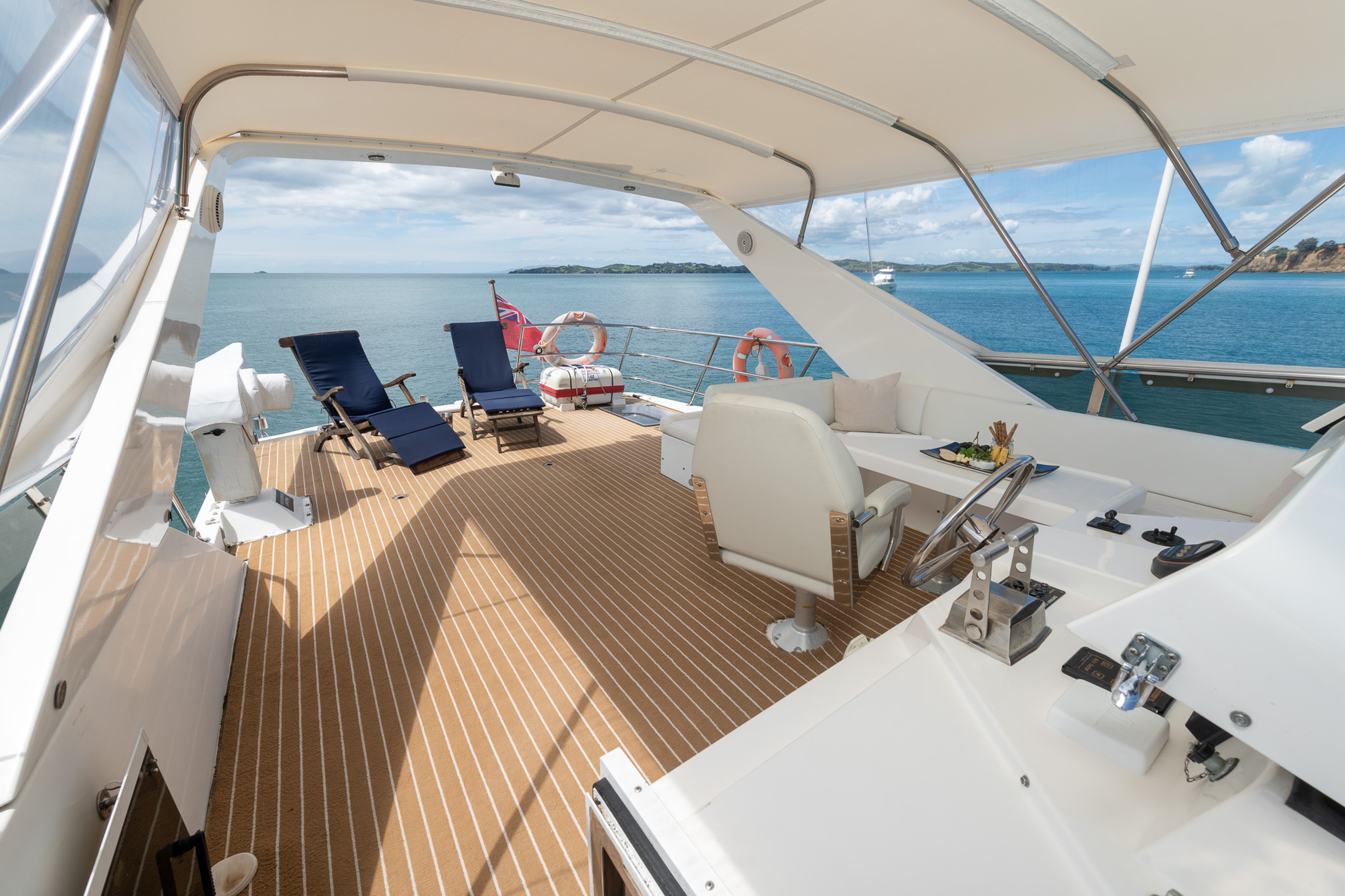 Boat steering area