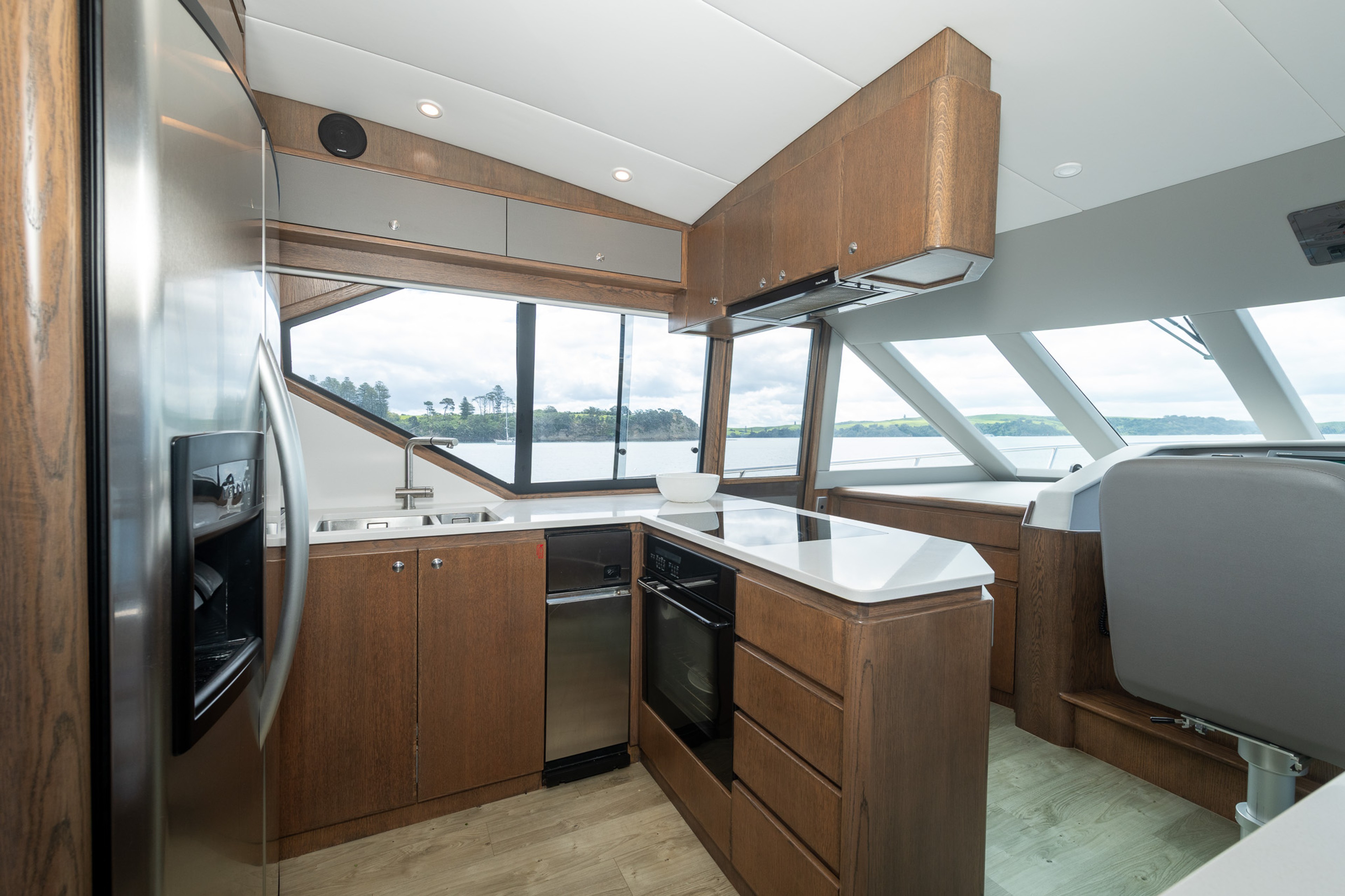 Boat kitchen area