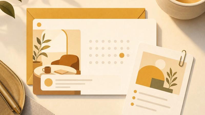 A founder's calendar invite that arrives with a short guest brief attached