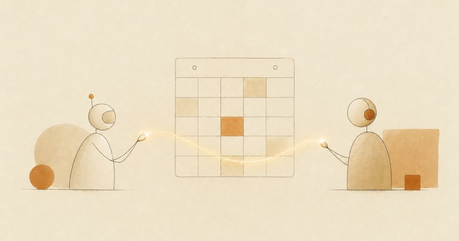 An AI agent booking a meeting on a calendar over the Model Context Protocol