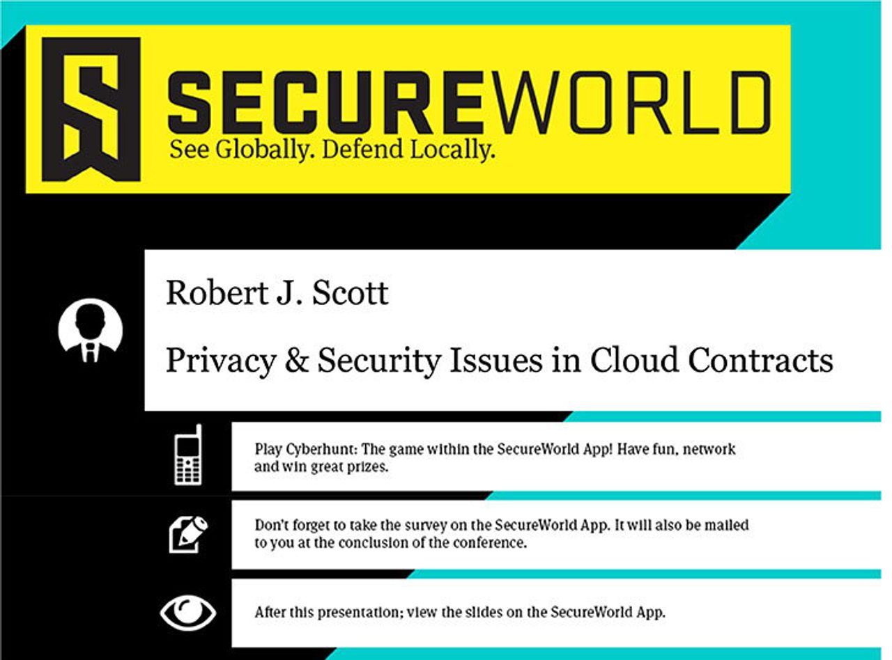 Privacy & Security Issues in Cloud Contracts