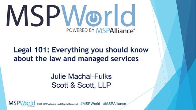 Presenting MSP Legal 101