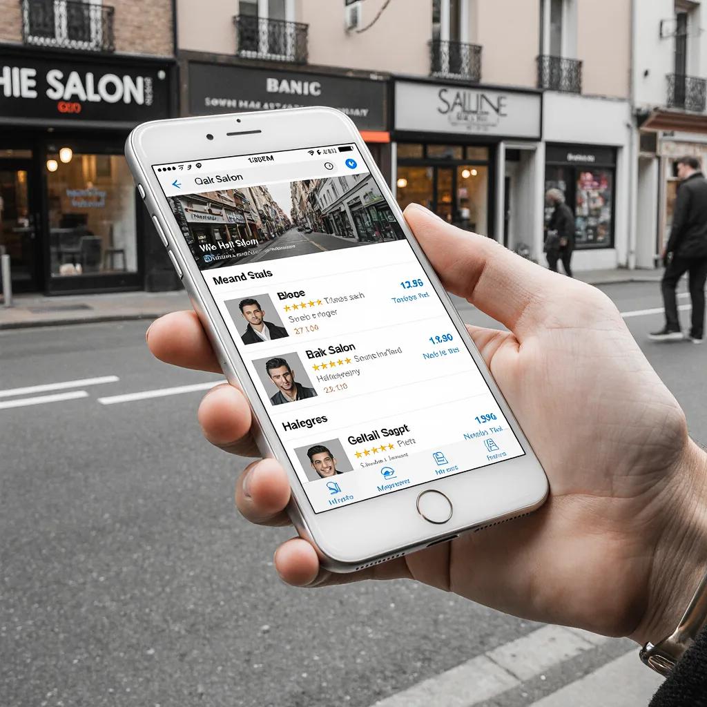 клиент търси магазин за цветя