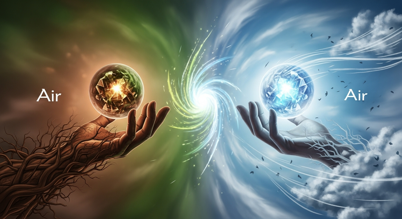 The Synergy of Elements: Unlocking Profound Insights with Earth and Air in Oracle Readings