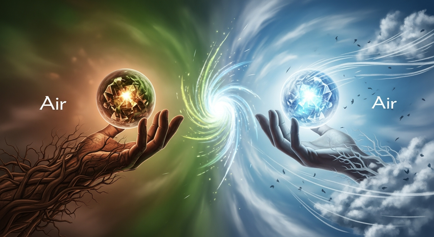 The Synergy of Elements: Unlocking Profound Insights with Earth and Air in Oracle Readings