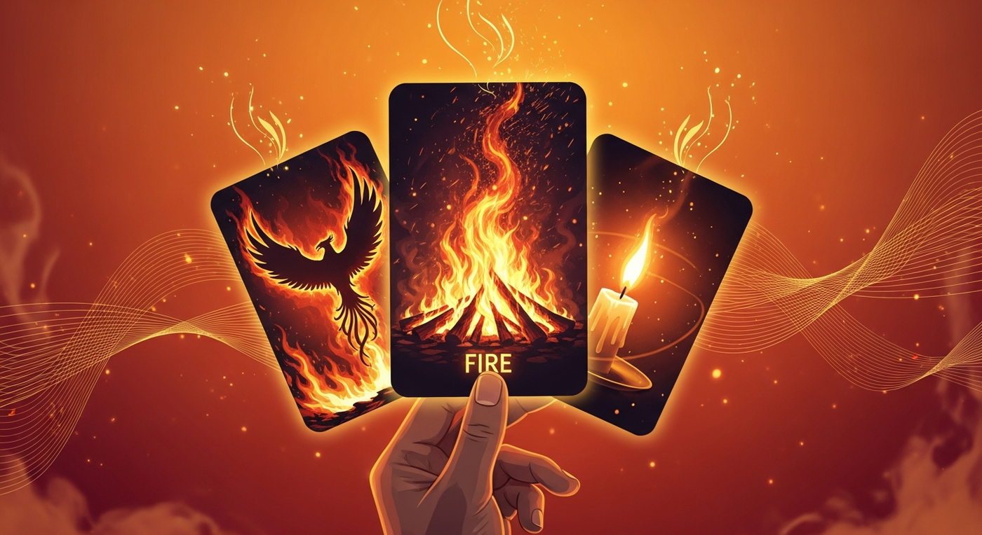 Ignite Your Inner Fire: Using Fire Element Oracle Cards to Cultivate Courage and Action
