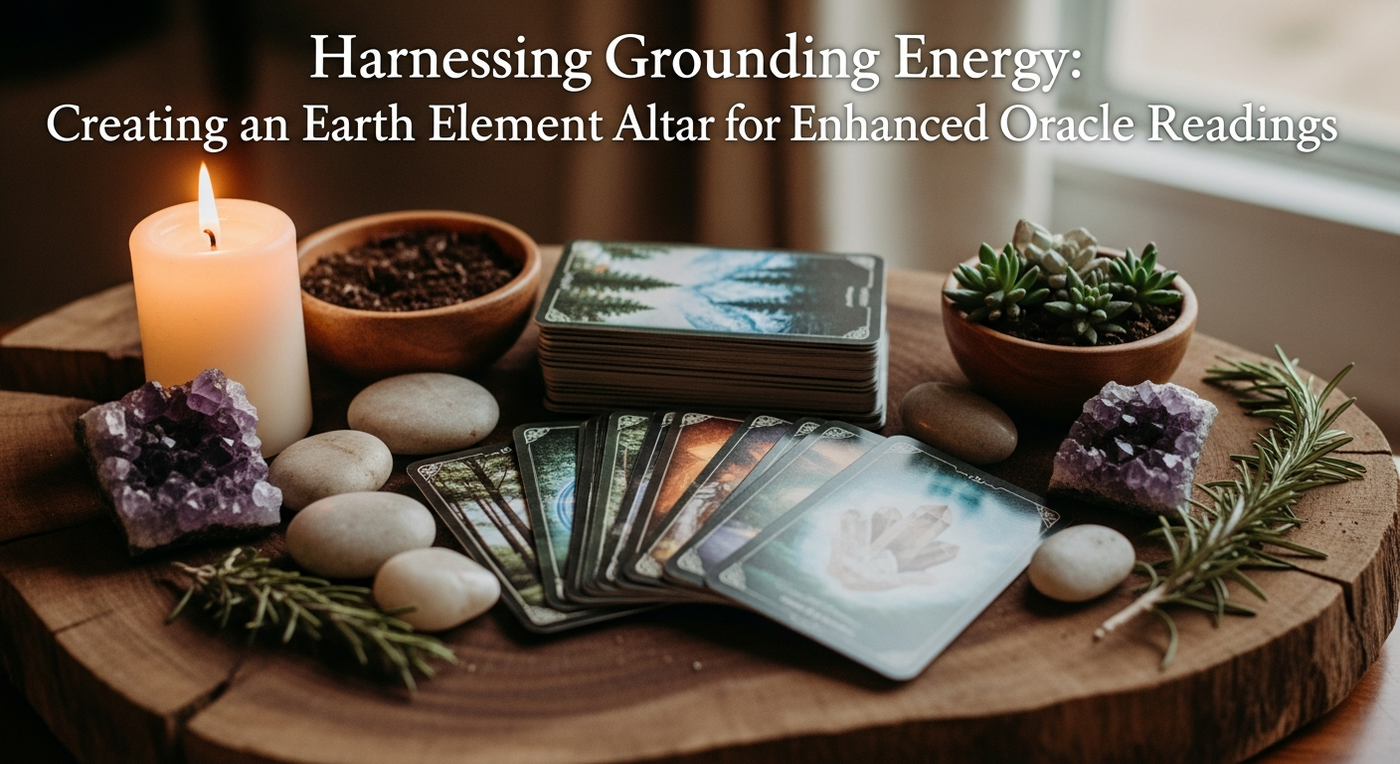 Harnessing Grounding Energy: Creating an Earth Element Altar for Enhanced Oracle Readings